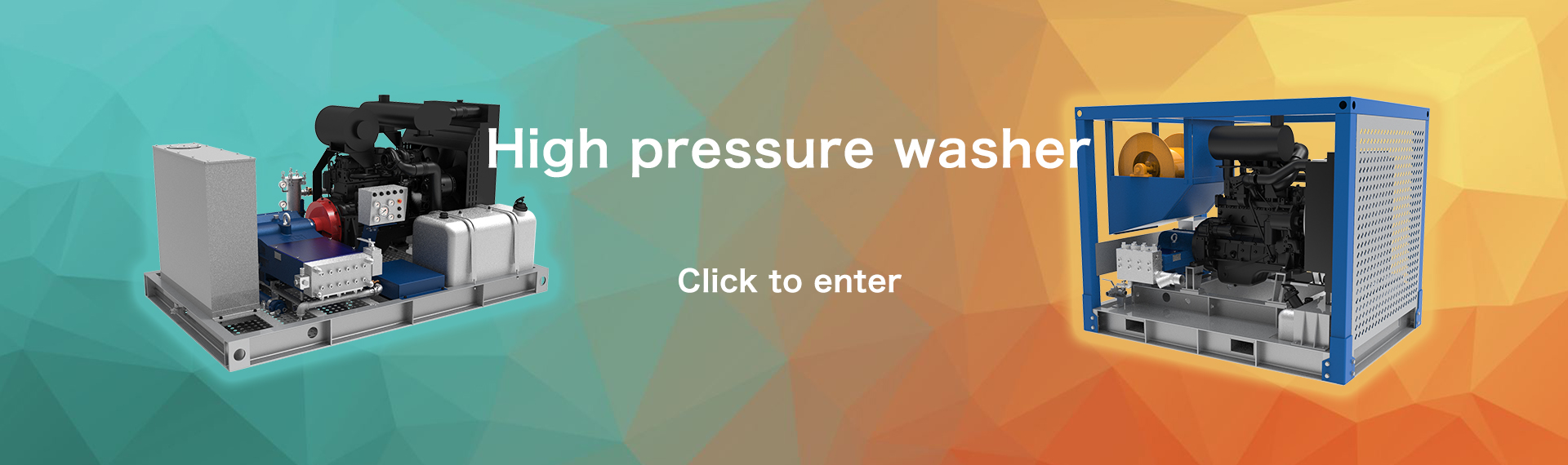 High pressure washer banner